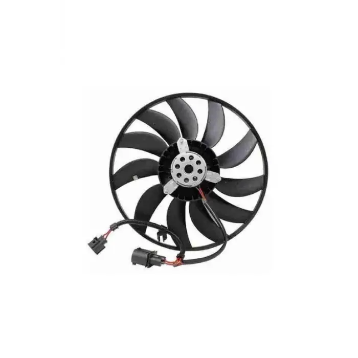 VW Caddy GOLF5 GOLF6 Plus Jetta Touaran A3 Altea 2004- FAN Motoru Davlumbazsiz 360 MM 4 3 FIS 11 Kanat 1K0959455CN Wisco