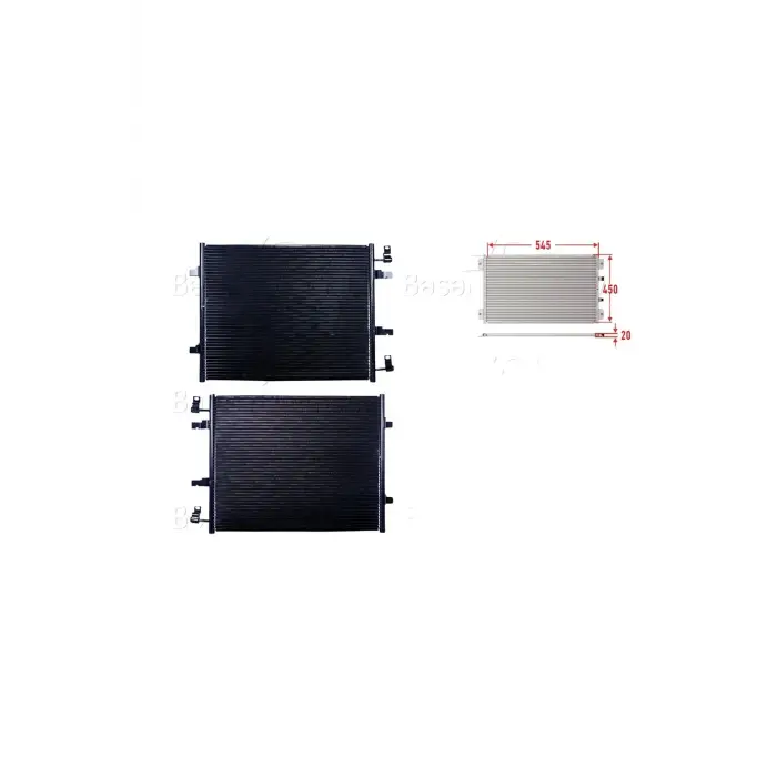 Opel Vıvaro Renault 06 Ve Sonrası Uyumlu Klima Radyatörü 545x450x20 Mm 97606 22000 Wisco