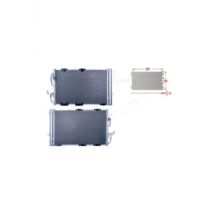 Opel Astra H Zafıra B 1.2 04 Ve Sonrası Uyumlu Klima Radyatörü 585x382x16 Mm 1850097 Wisco