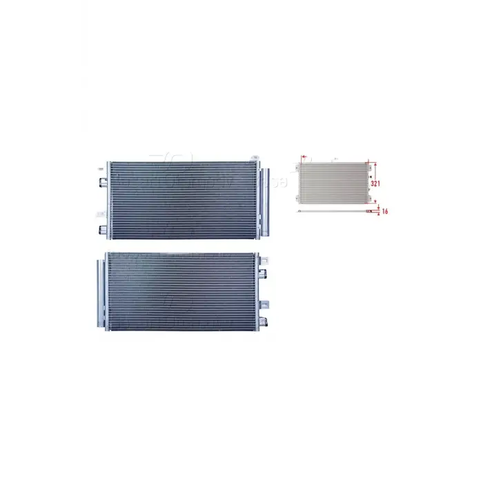 Mini Cooper Klima 2000-2006 Radyatörü 632x 321x16 mm 64531490572 WISCO