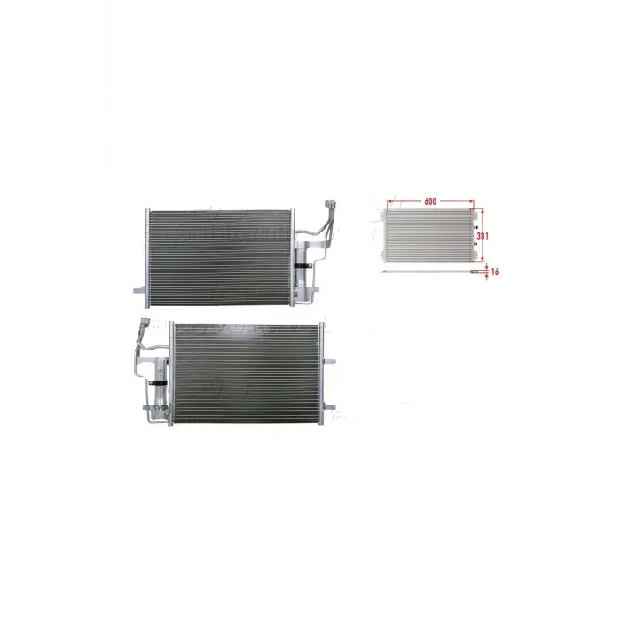 Klima 2003-2008 Radyatörü 600x 381x16 Mm MAZDA3 WISCO