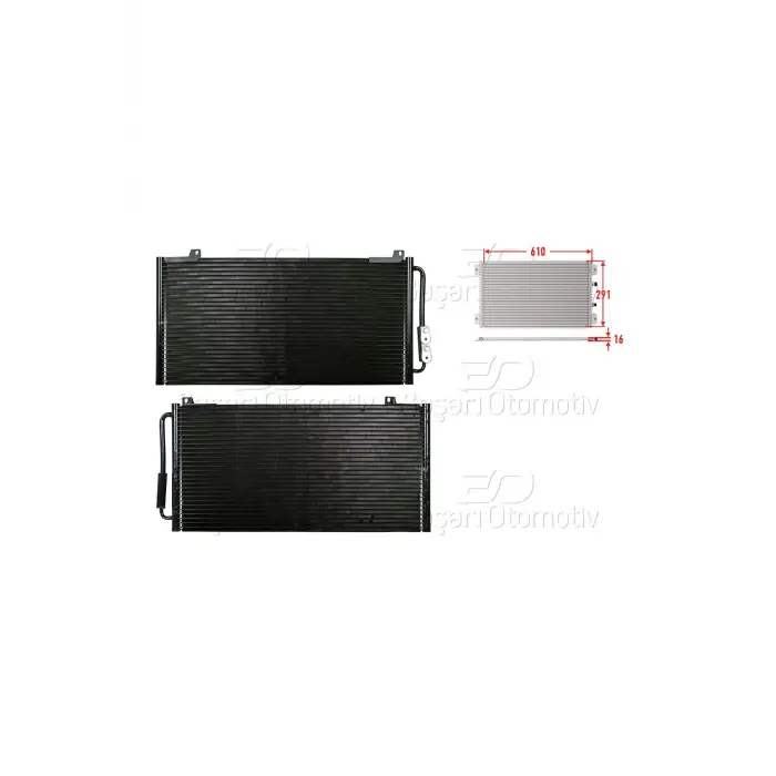 Klima Radyatörü 610x291x16 Mm – JRB100310 Wisco - Rover 200 400 95-05 Arası Uyumlu