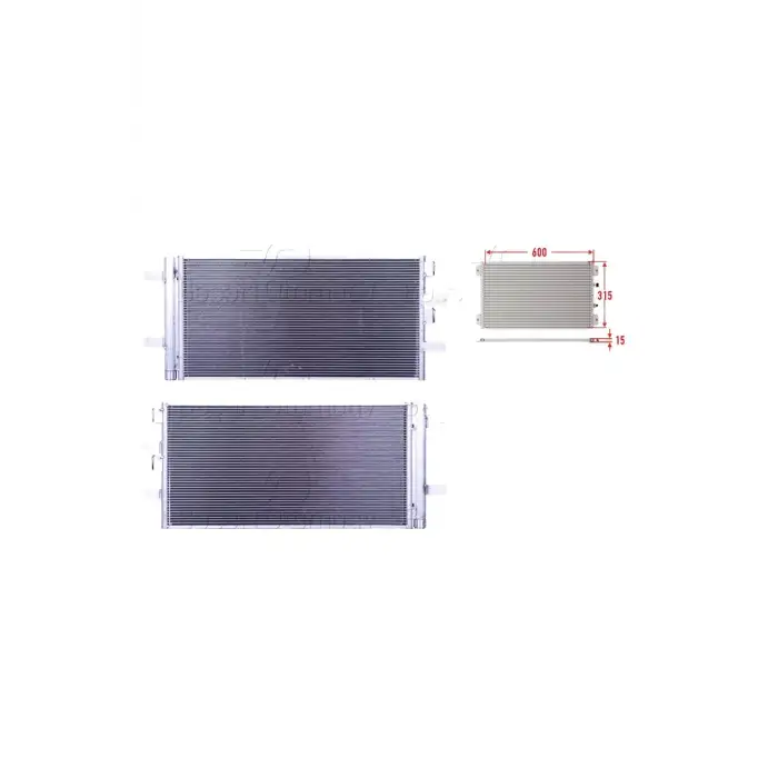 Klima Radyatörü 600x315x15 – 9271204 Wisco – Mını F56. F55. Clubman F54 610*310 Uyumlu