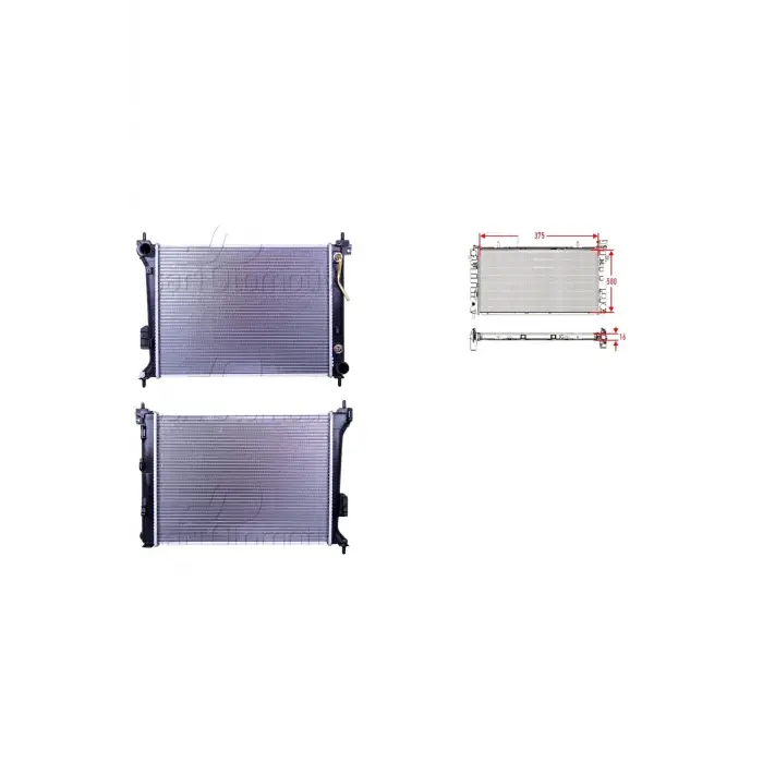 Hyundai i20 2008 - Su Radyatörü Brazing 050 253101J050 WISCO