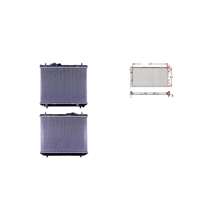 Daihatsu 1998-2005 Terios Su Radyatörü Brazing MM 1640087418000 WISCO