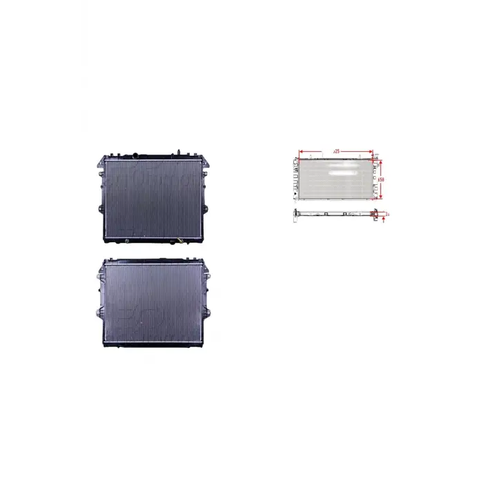 Toyota HıLux 2.5td 06 Ve Sonrası Uyumlu Su Radyatörü Brazing At 16400 0L150 Wisco