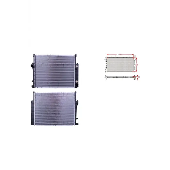 BMW 3 1985-1993 Serisi E30 E34 E92 Su Radyatörü 17111723696 WISCO