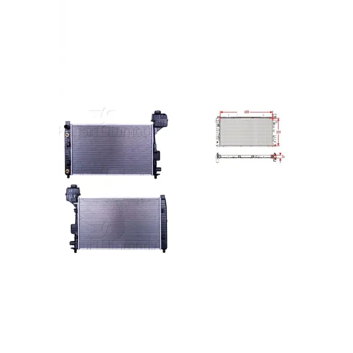 Mercedes W168 1997-2004 Su Radyatörü Brazing A1685000202 WISCO