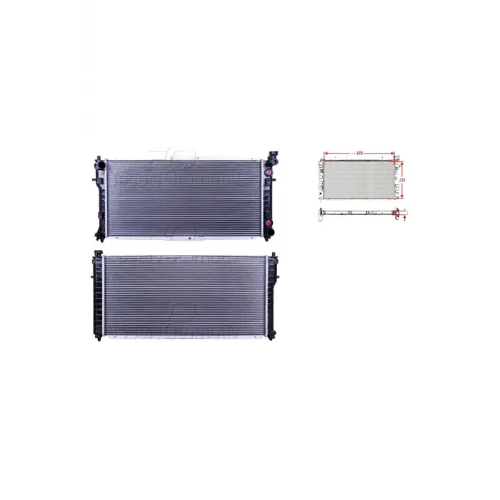 Mazda 626 Mx Ge 1.8. 2.0 9197 Uyumlu Su Radyatörü Brazing At 690X339X22FS20 15 200E Wisco