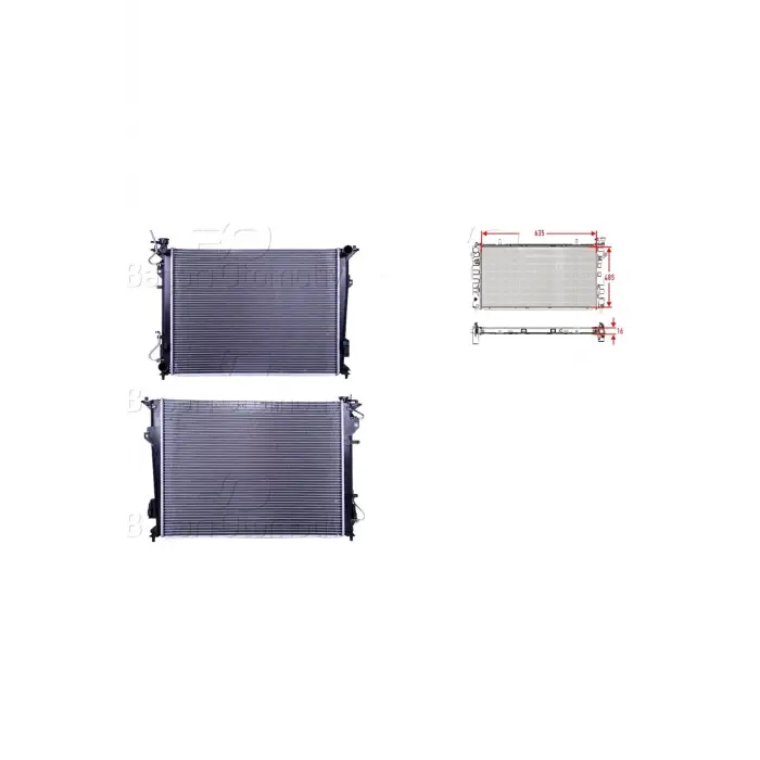 Hyundai Sonata 2006 - Su Radyatörü Brazing 485X16 240 8MK376762251 WISCO