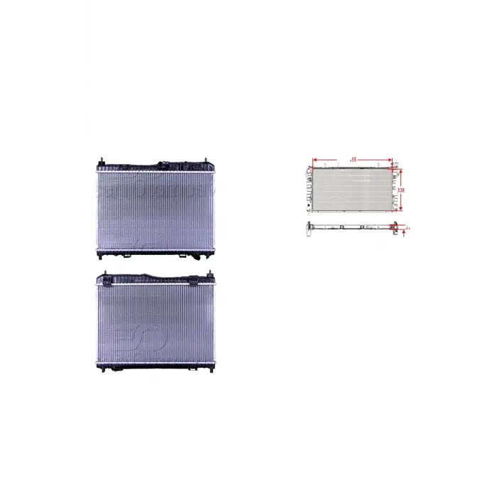 Ford Fiesta 1.25. 1.4 09 Ve Sonrası Uyumlu Su Radyatörü Brazing Mt8V518005BE Wisco