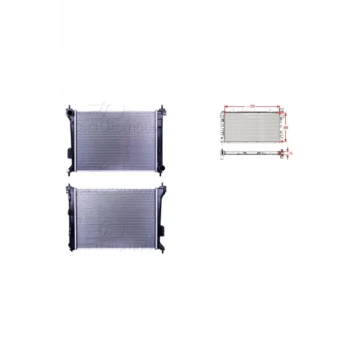 Hyundai i20 2008 - Su Radyatörü Brazing 000 253101J000 WISCO