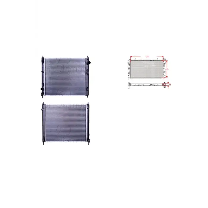 Su Radyatörü Brazing Mt 478X428X16 - 21410-1FE0A Wisco - Nissan Juke 1.5dcı 10 Ve Sonrası Uyumlu