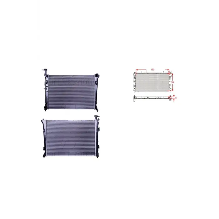 Kia Cerato 2008 - Su Radyatörü Brazing 598X16 000 253101M000 WISCO