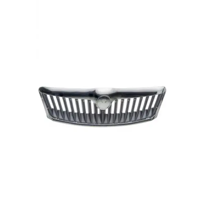 Skoda Octavia 2009-2013 Panjur Siyah Izgara Nikelajlı Çerçeve 1Z0853668A9B9 WISCO