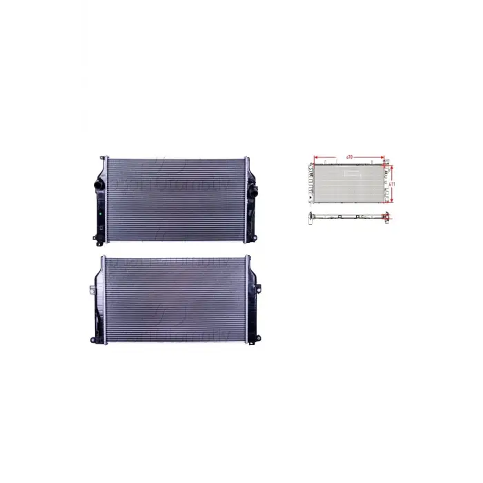 Toyota Rav4 2.0d4d. 2.2d4d Man. 13 Ve Sonrası Uyumlu Su Radyatörü16400 26421 Wisco