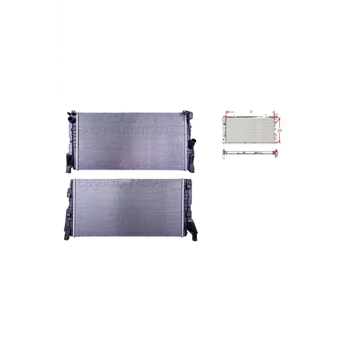 Mini Cooper BMW 2 Serisi X1 F45 F46 F48 F55 F56 Su Radyatörü 17117617637 WISCO