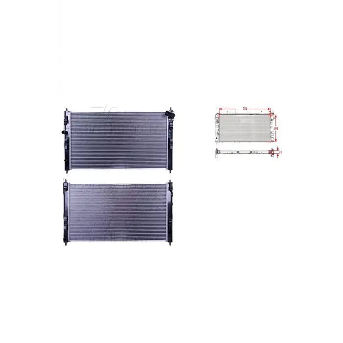 Mitsubishi ASX Su Radyatörü Brazing 408X26 MM 763 1611262980 WISCO