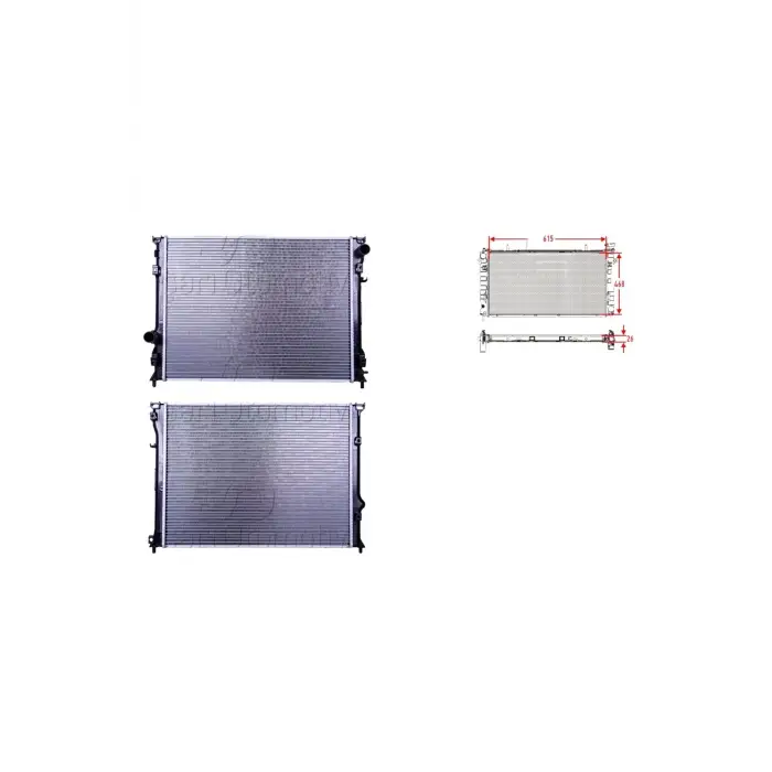 Chrysler 300c 05 Ve Sonrası Uyumlu Su Radyatörü Brazing Mt At 615X468X265137691AA Wisco