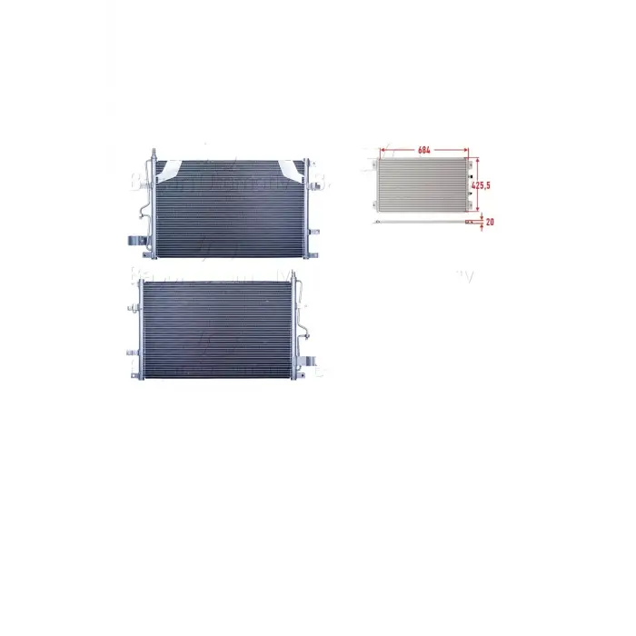 Volvo S60 S80 9810 Uyumlu Klima Radyatörü 684x425,5x206848889 Wisco