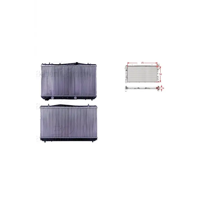 Chevrolet Lacetti J200 Nubira 1.4 1.6 1.8 03 Ve Sonrası Uyumlu Su Radyatörü 96553243 Autolux