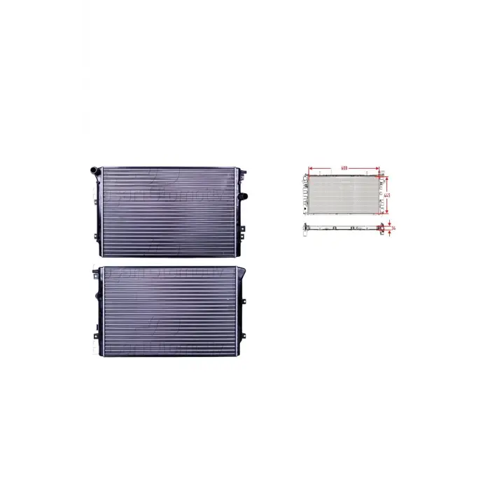 Volkswagen Tiguan 1.4 Tsı 2.0 08 Ve Sonrası Uyumlu Su Radyatörü Mekanik 5N0121253L Autolux