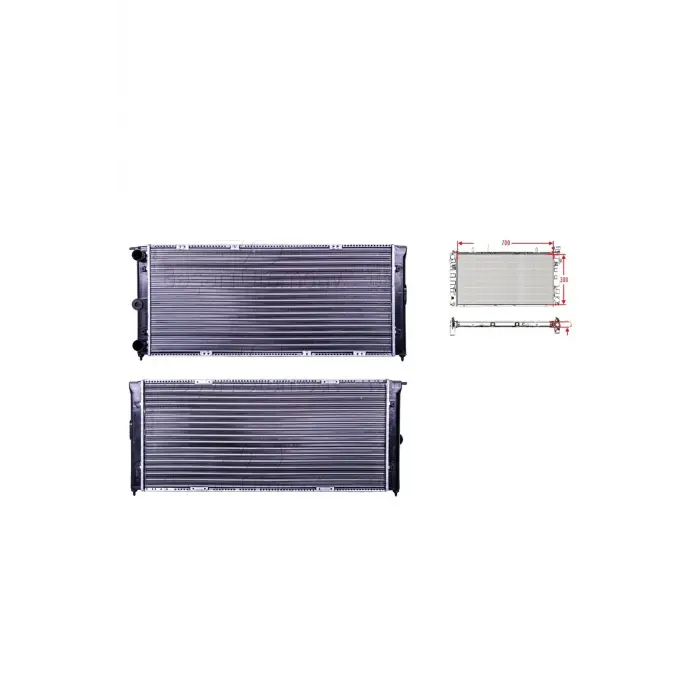 Volkswagen Passat Santana 1.6 1.6 D 85 Ve Sonrası Uyumlu Su Radyatörü 321121251AJ Autolux