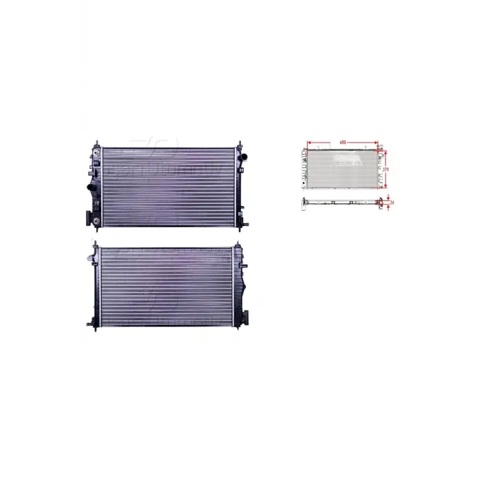 Opel Insignia 2.0 Otomatik 68x40 08 Ve Sonrası Uyumlu Su Radyatörü Mekanik 1300288 Autolux