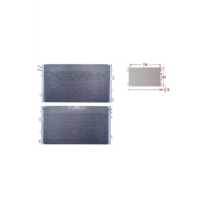 Chrysler Sebring 2.0 2.4 2.7 2001 2007 Uyumlu Klima Radyatörü 730x403x18 5017621 Wisco