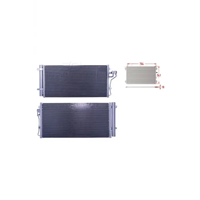 Hyundai Sonata 2005 - Klima Radyatörü 341X18 780 940099 WISCO