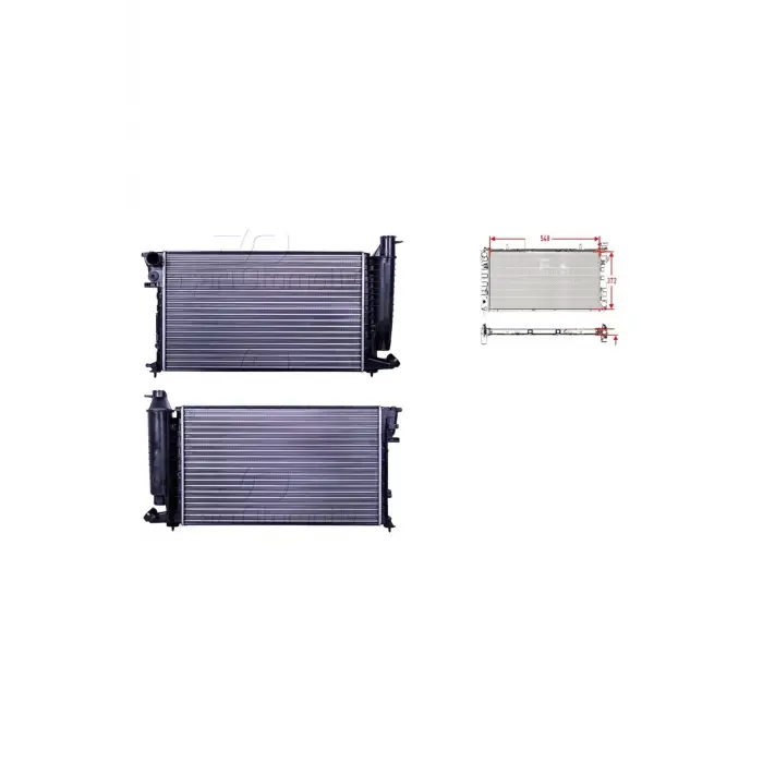 Peugeot 306 1.8 1.8d 1.9d 93 Ve Sonrası Uyumlu Su Radyatörü Mekanik 548*3721301.TJ Autolux