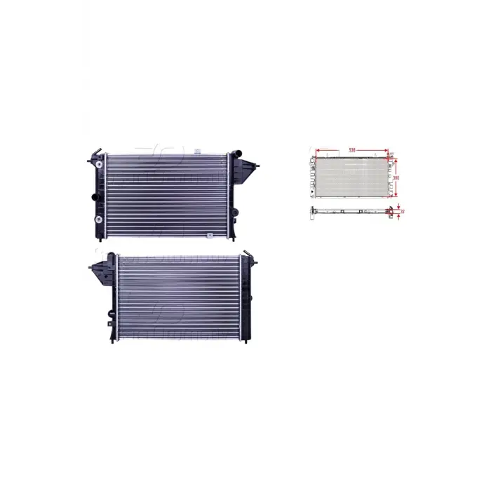 Opel Vectra A 1.7 1.8 16v 88 Ve Sonrası Uyumlu Su Radyatörü Mekanik At 1300122 Autolux