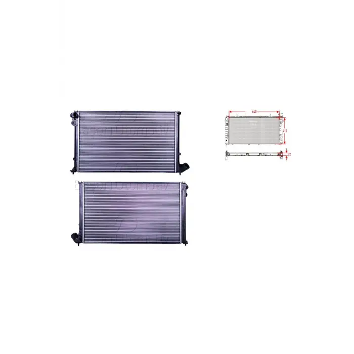 Peugeot406 1.6 1.8 9500 Uyumlu Su Radyatörü Mekanik Mt At 640x415 Mm1301.GA Autolux