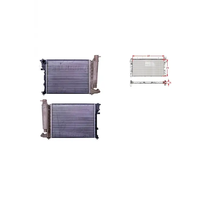 Citroen Xsara 1.4 1.6 I 97 05 Uyumlu Su Radyatörü Mekanik 460*378 Mt 1301.TG Autolux