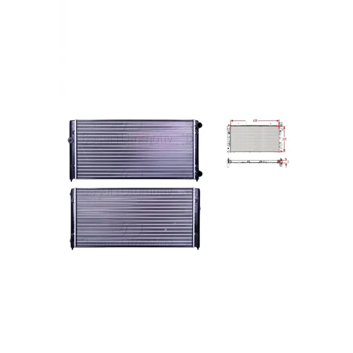 Volkswagen Golf3 Vento 1.9 2.0 91 Ve Sonrası Uyumlu Su Radyatörü 1H0121253H Autolux
