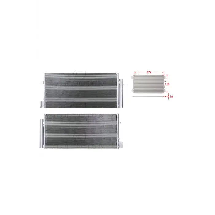 Chevrolet Aveo T300 1.3 Dizel. 1.4 11 Ve Sonrası Uyumlu Klima Radyatörü 96945774 Wisco