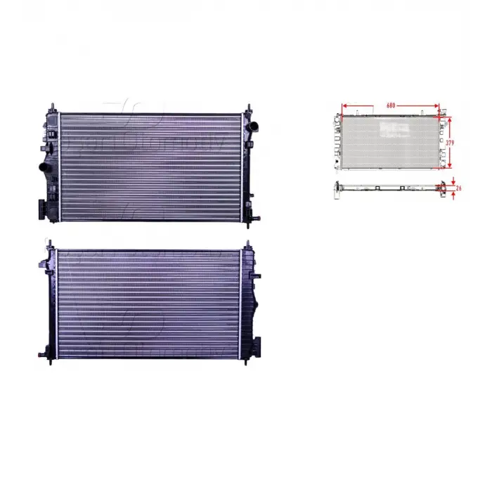 Opel Insignia 2.8 08 Ve Sonrası Uyumlu Su Radyatörü Mekanik Mt 680x379x26 1300293 Autolux