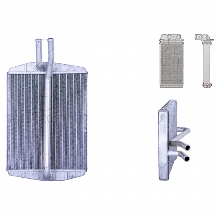 Mazda Ford Fiesta Courier Ka Puma Kalorıfer Radyatoru Brazıng Mm 96FW18B539AD 247x207 WISCO