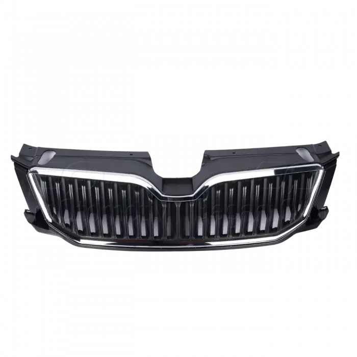 Skoda Octavia 13-17 Uyumlu Panjur Siyah Petek + Krom Çerçeve 5E0853651A WISCO