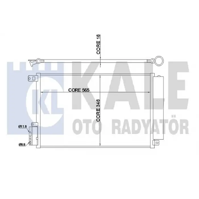 Opel Combo D (12->) Fiat Doblo (11->) Alfa Romeo Mito (09->) Delphi Klima Radyatörü FR 50512105 Delphi