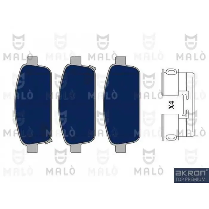 Opel Astra J 16 Jant 2009-2016/ Mokka 2012-2023/ Zafira C 2011-2022/ Chevrolet Fren Balatası Arka Ikazli 13411380 WP