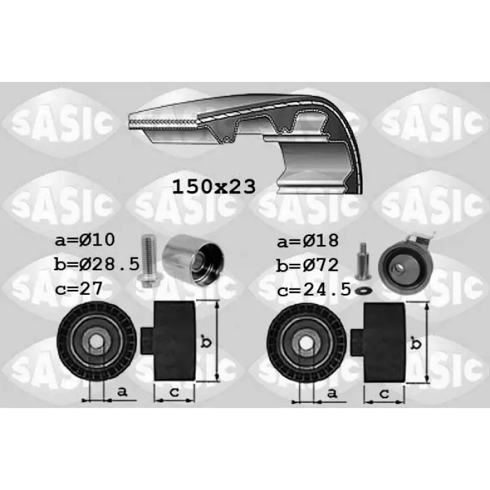 VW Passat A4 A6 AGN Alt AWT1.8 2.0 2000- Triger Seti CT909K4 Contitech
