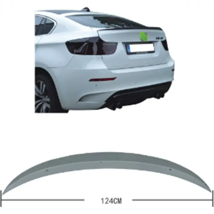 BMW X6:E71 Bagaj Spoyleri Mat Siyah M Performance 51622161763 Wender