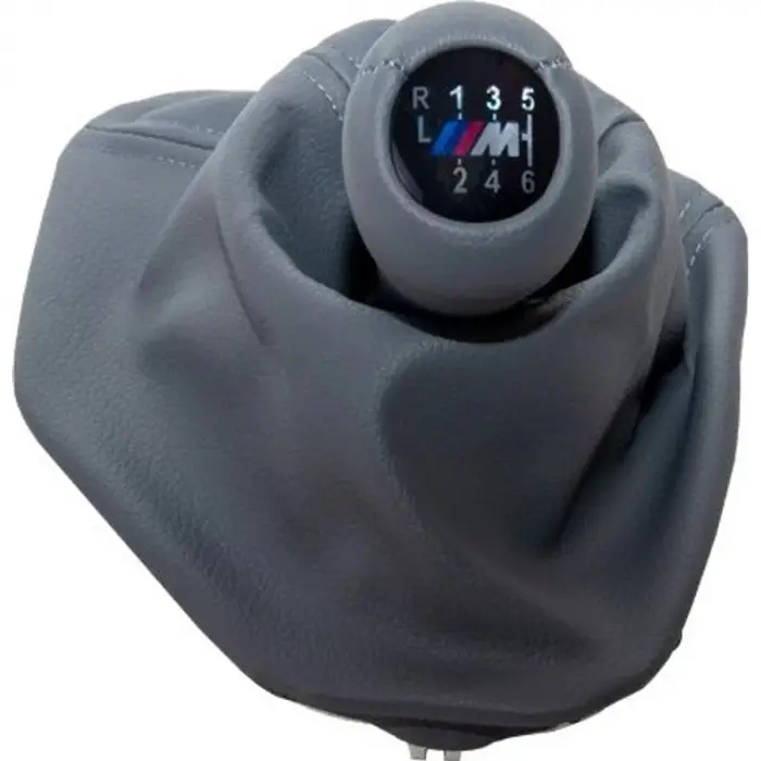 BMW E39 Topuzlu Vites Körüğü 6 İleri Man Şanz Gri Suni Deri Işıklı M 25112282402 Wender