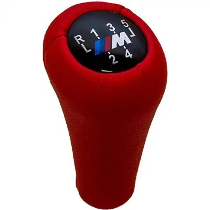 BMW -bmw- Vites Topuzu 5 İleri Man Şanz Kırmızı Suni Deri M 25111221813 Wender