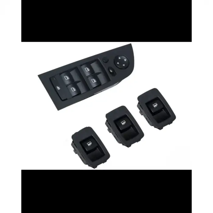 BMW E90+LCI Cam Düğmesi Set Siyah Çerçeveli Karartmalı Katlamalı Ayna 61316945874x4 Wender