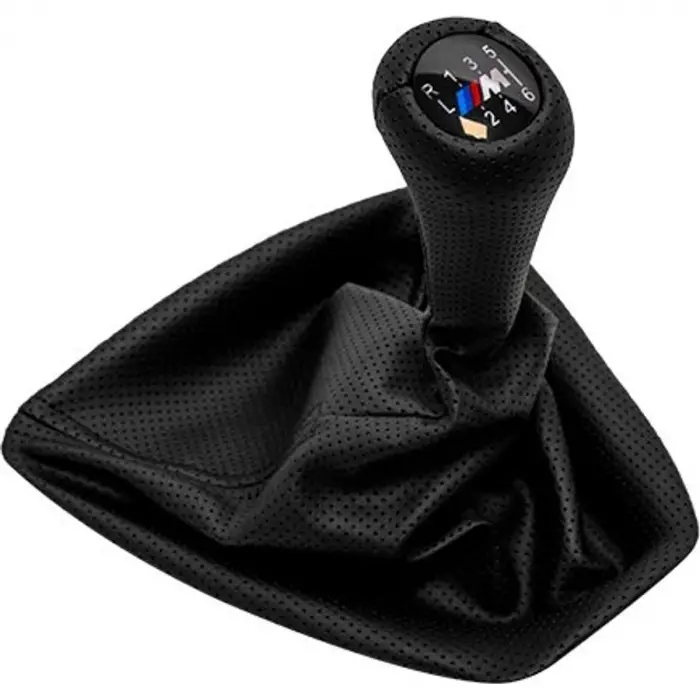BMW E90+LCI E92+LCI Topuzlu Vites Körüğü 6 İleri Man Şanz Siyah Noktalı Suni Deri Işıklı M 25118036628 Wender