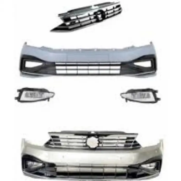 VW Passat B8.5 R-line 2020- (2014-2018 Passat B8 Icin Uyumludur) Tampon Seti Ön V2 3G0807217 Wisco