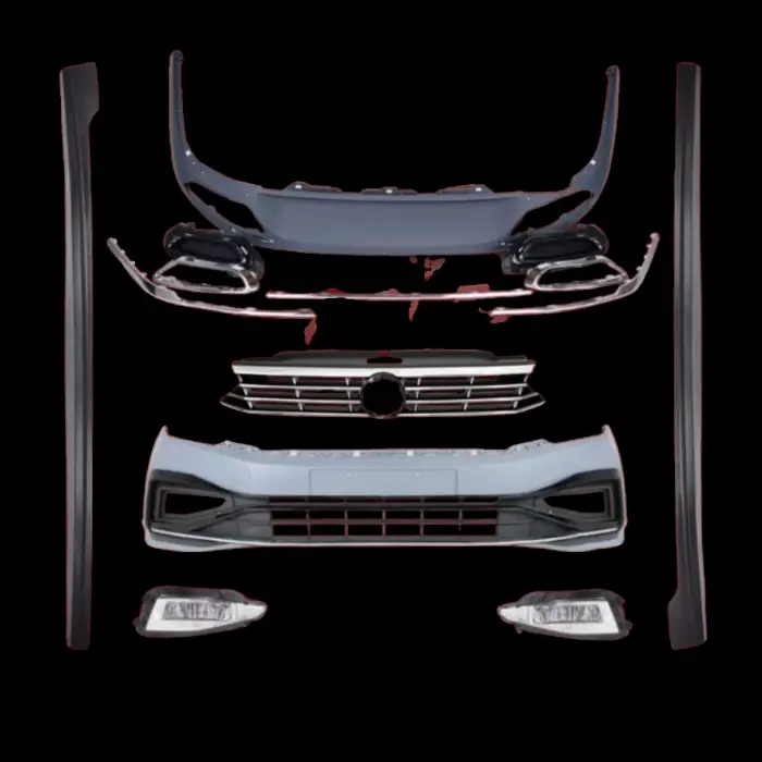 VW Passat B8.5 R-line 2020- (14-18 Passat B8 Icin Uyumludur) Tampon Seti Komple Ön Arka YAN 3G0807217 Wisco