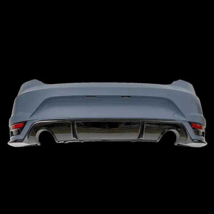 Seat Leon Aero (13-17 MK3 , 2017-2020 MK3.5 Icin Tampon Seti Arka Cift Egzoz Cikisli Difuzor 5F0807421GRU Wisco